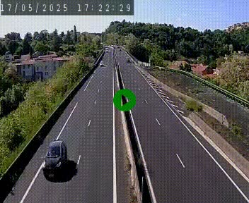Caméra autoroute A75 à hauteur de Coudes, en direction de Clermont-Ferrand