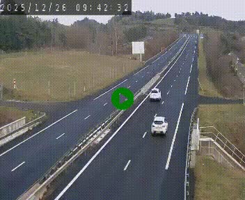 Caméra autoroutière France - A75, Coren, en direction de Montpellier