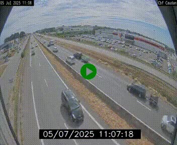 Webcam sur la N165 à hauteur de Caudan, dans le Morbihan.