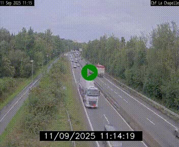 Webcam sur le périphérique de Nantes (N844) à hauteur de Porte de la Chapelle, au nord de la ville