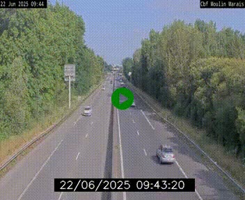 Webcam sur le périphérique de Nantes (N844) entre la Porte de Saint-Luce et la Porte d'Anjou, à l'est de la ville
