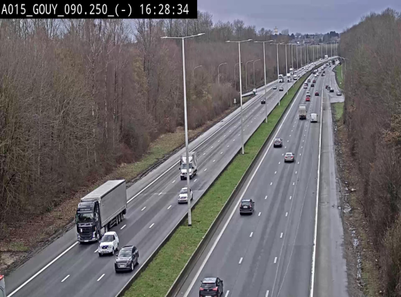 Webcam autoroute Belgique - Gouy-lez-piéton - E42 - BK 90.3