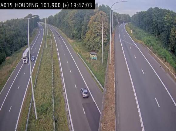 Webcam autoroute Belgique - Houdeng-Goegnies - Jonction E19/E42 direction Tournai/Mons - BK 101.85