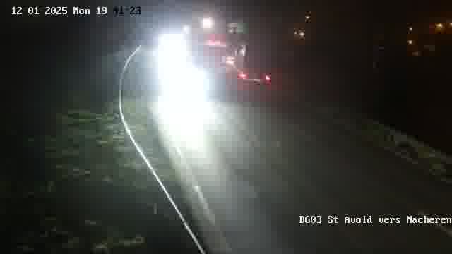 Webcam sur la D603 située à proximité de Saint-Avold. Vue orientée vers Macheren.