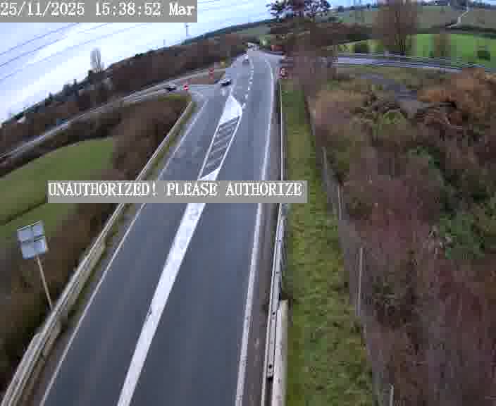 Point de vue trafic déployé sur D181a (France) à Sainte Marie aux Chênes, regardant vers Homecourt, aidant conducteurs et services à anticiper les flux.