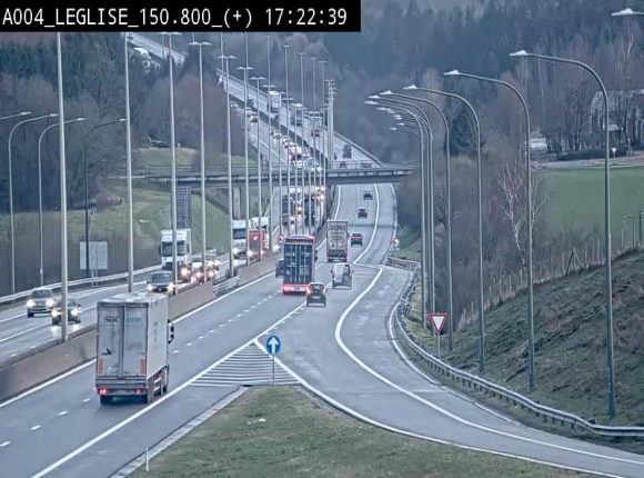 Caméra autoroute Belgique - Côte de Léglise, E411(A4) direction Luxembourg