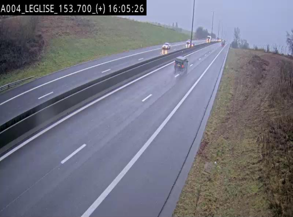Webcam autoroute E411 à hauteur de Léglise, en direction de Luxembourg
