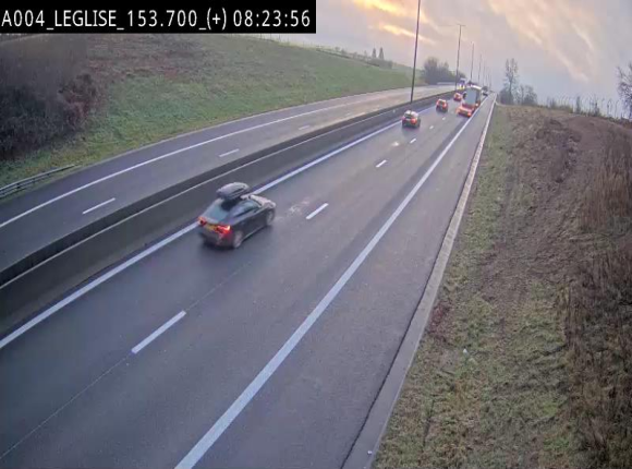 Webcam autoroute E411 à hauteur de Léglise, en direction de Luxembourg