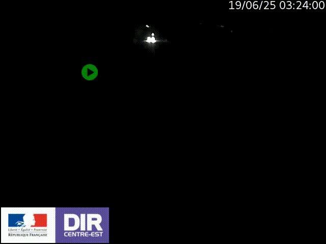Webcam sur le contournement de Valence, sur la Nationale 7, à la jonction avec la N532, caméra orientée vers Grenoble