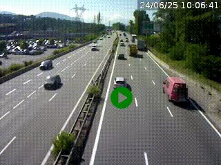 Caméra routière à hauteur des centres commerciaux et de la sortie 14 en direction d'Albertville