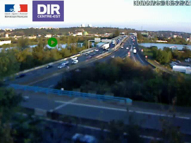 Webcam autoroute sur A450 à Pierre-Bénite en direction de Lyon et de l'autoroute A7
