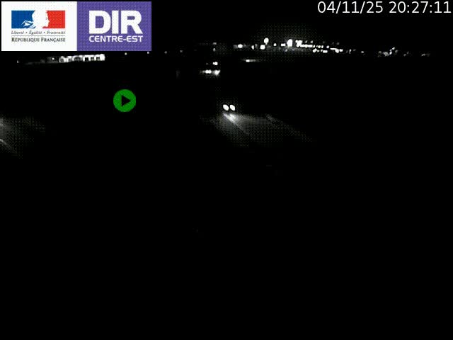 Webcam sur le contournement de Valence, sur la Nationale 7, caméra orientée vers Lyon