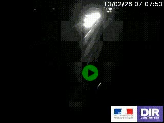 Webcam routière sur la RN7 à hauteur de Toulon-sur-Allier, entre Moulins et Vichy