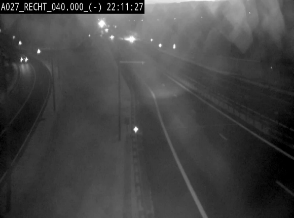 Webcam A27/E42 à hauteur de la sortie 13 Recht à proximité de Malmedy. Vue orientée vers Malmedy et Liège