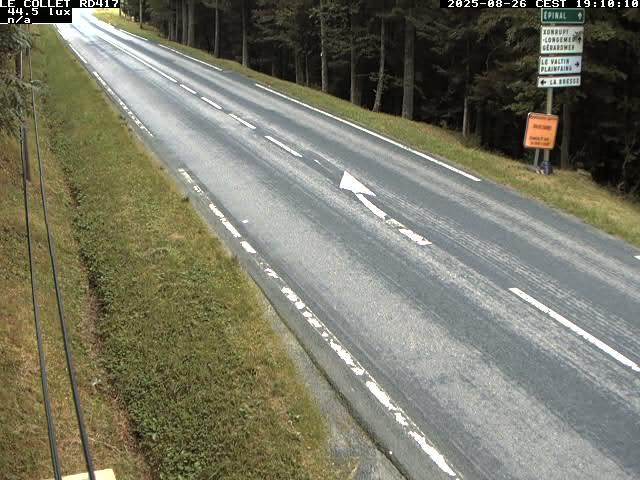 Caméra du Collet sur la route de Colmar (D417)