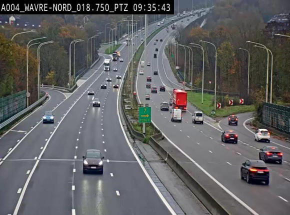 Webcam traffic E411(A4) - BK 18.7 - Bierges (Wavre Nord)