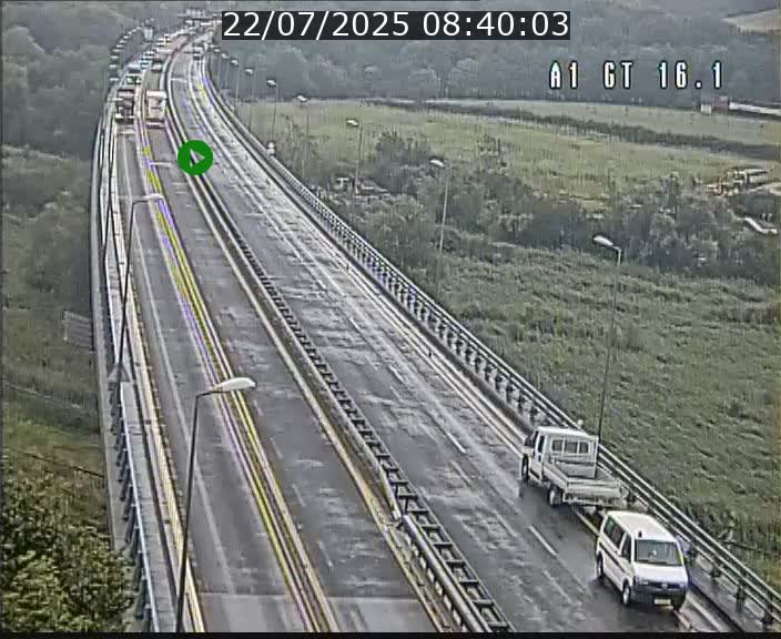 Traffic live webcam Luxembourg Niederanven - A1 direction Allemagne - BK 16.1