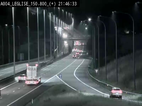 Caméra autoroute Belgique - Côte de Léglise, E411(A4) direction Luxembourg