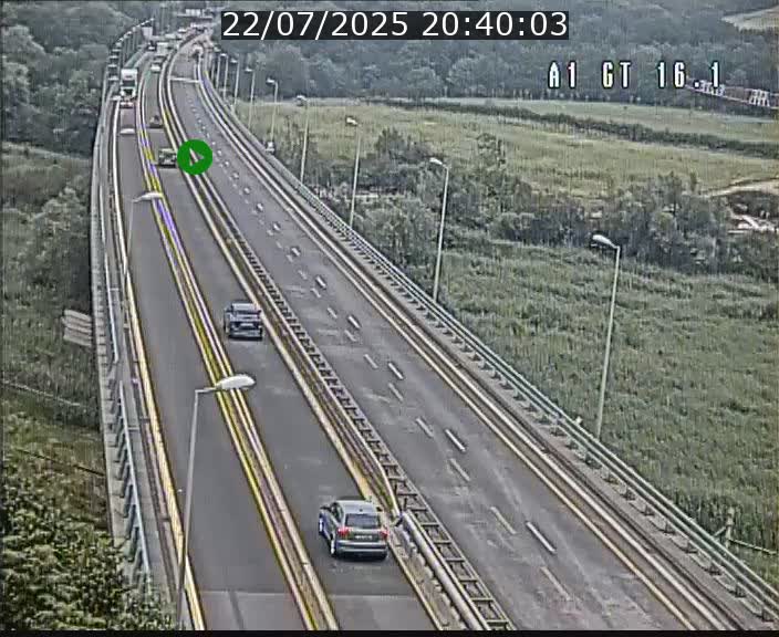Traffic live webcam Luxembourg Niederanven - A1 direction Allemagne - BK 16.1