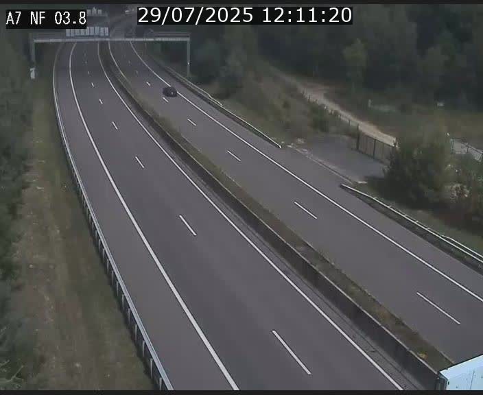 Webcam autoroute A7 au Luxembourg à la sortie du Tunnel Stafelter vers le Nord