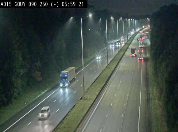 Webcam autoroute Belgique - Gouy-lez-piéton - E42 - BK 90.3