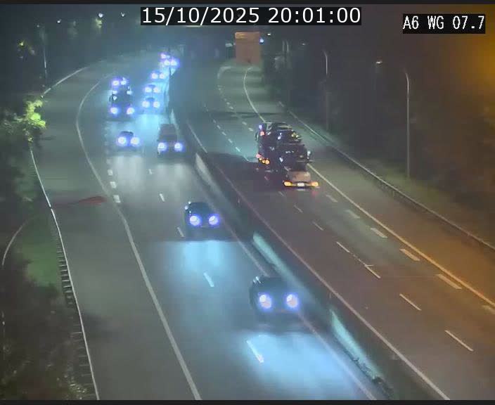 Traffic live webcam Luxembourg - Bridel - A6 - BK 7.7 - direction Belgique