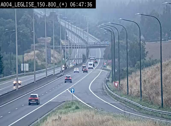 Caméra autoroute Belgique - Côte de Léglise, E411(A4) direction Luxembourg
