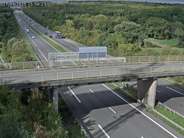 Caméra autoroute France - A31, Zoufftgen direction Luxembourg-ville, à la frontière entre la France et le Luxembourg