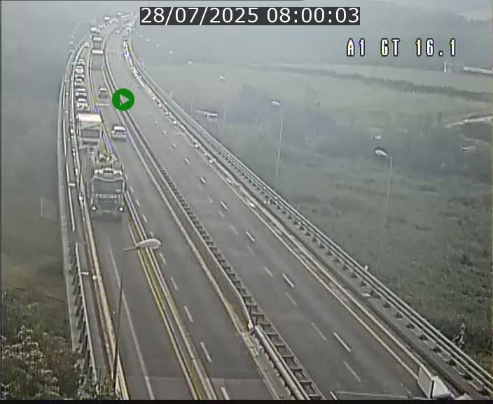 Traffic live webcam Luxembourg Niederanven - A1 direction Allemagne - BK 16.1