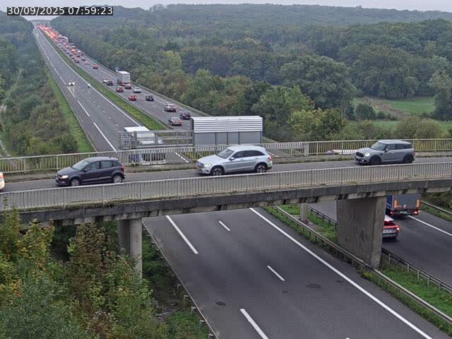 Caméra autoroute France - A31, Zoufftgen direction Luxembourg-ville, à la frontière entre la France et le Luxembourg