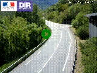 Caméra trafic sur la N90 à Bourg-Saint-Maurice, en provenance d'Aoste et en direction d'Albertville