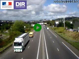 Caméra autoroute à Saint-Etienne (Les Littes) à hauteur du Ikea Saint-Etienne sur l'A72 en direction de Roanne