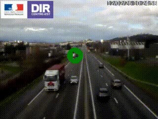 Caméra autoroute à Saint-Etienne (Les Littes) à hauteur du Ikea Saint-Etienne sur l'A72 en direction de Roanne