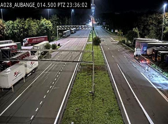 Webcam autoroute Belgique - Aubange - A28 direction Arlon - BK 14
