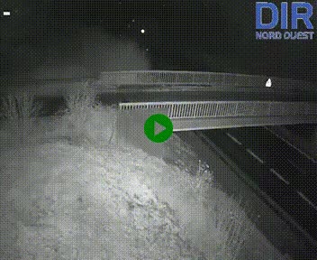 Webcam sur A84 à hauteur de Pont-Farcy, au niveau du pont autoroutier sur la Vire, au sud de Saint-Lô