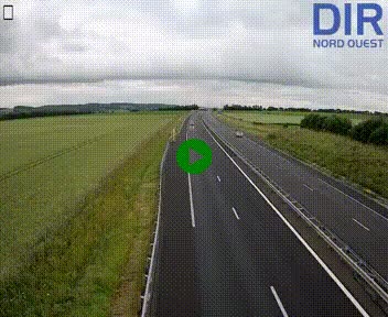 Webcam sur A84 à hauteur de l'échangeur de Poilley avec la N175, au sud d'Avranches