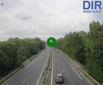 Webcam sur le périphérique de Caen (N814) à l'est de la ville, à Mondeville hauteur de la sortie 2, Presqu'île-Rives de l'Orne, au bout de l'autoroute A13