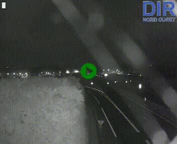 Webcam au début de l'A84 sur le périphérique Ouest de Caen (N814) à hauteur de la sortie 9, Porte de Bretagne