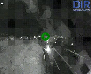 Webcam au début de l'A84 sur le périphérique Ouest de Caen (N814) à hauteur de la sortie 9, Porte de Bretagne