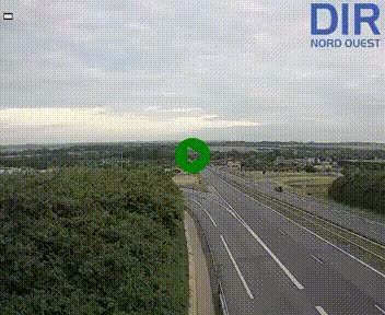 Webcam au début de l'A84 sur le périphérique Ouest de Caen (N814) à hauteur de la sortie 9, Porte de Bretagne