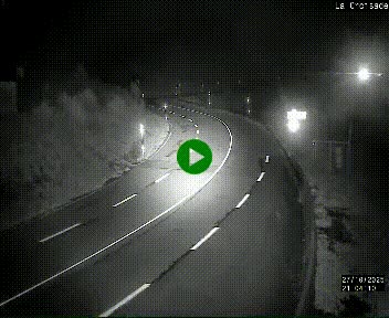 Webcam au carrefour de la croisade, à la jonction entre la N22 et la N320, avant le poste de douane franco-andorrane. Webcam à 1790 mètres d'altitude