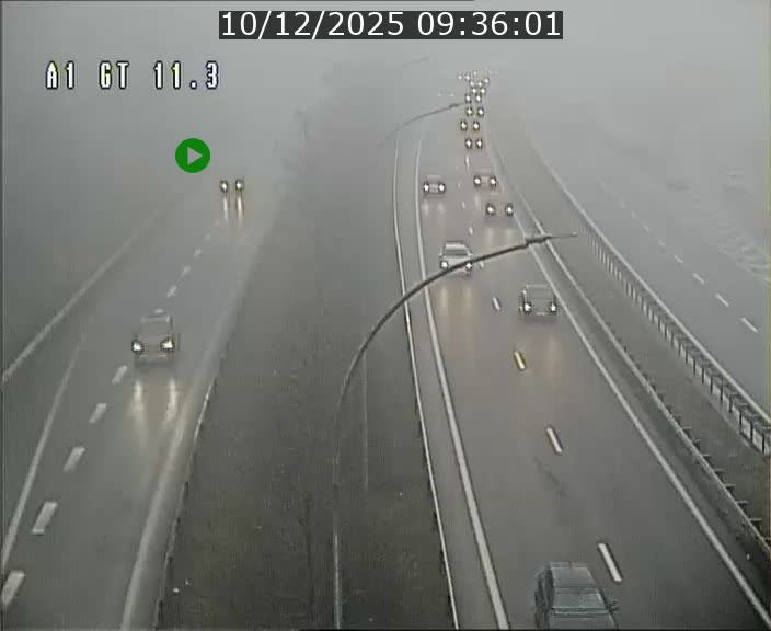 Traffic live webcam Luxembourg Senningerberg - A1 direction Allemagne - BK 11.3