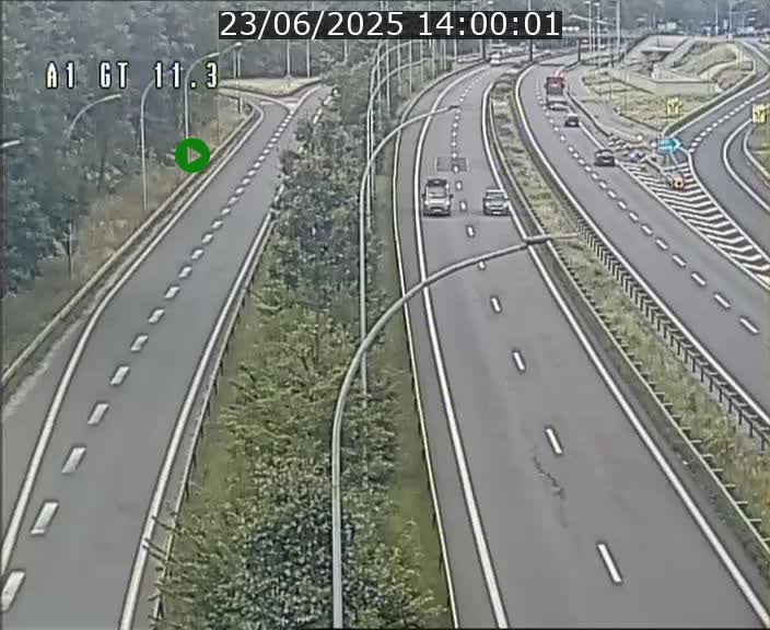 Traffic live webcam Luxembourg Senningerberg - A1 direction Allemagne - BK 11.3