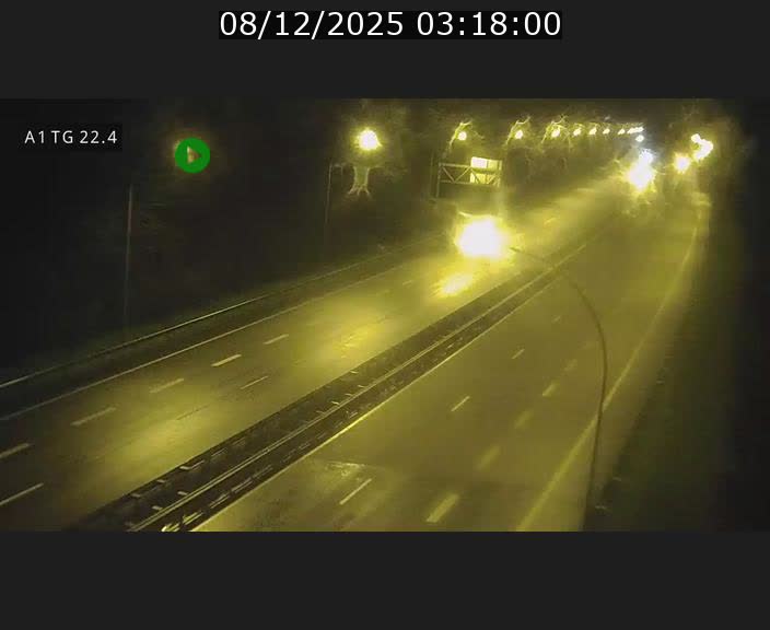Traffic live webcam Luxembourg Flaxweiler - A1 direction Luxembourg - BK 22.4