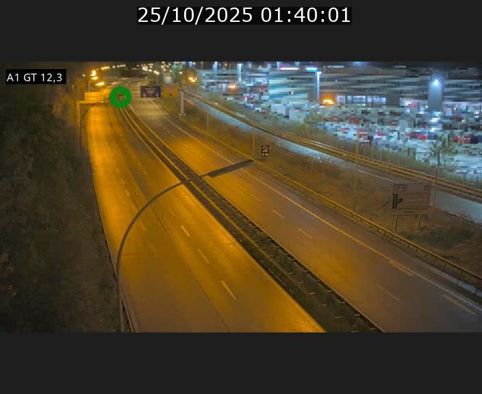 Traffic live webcam Luxembourg Senningerberg - A1 direction Allemagne - BK 12.3