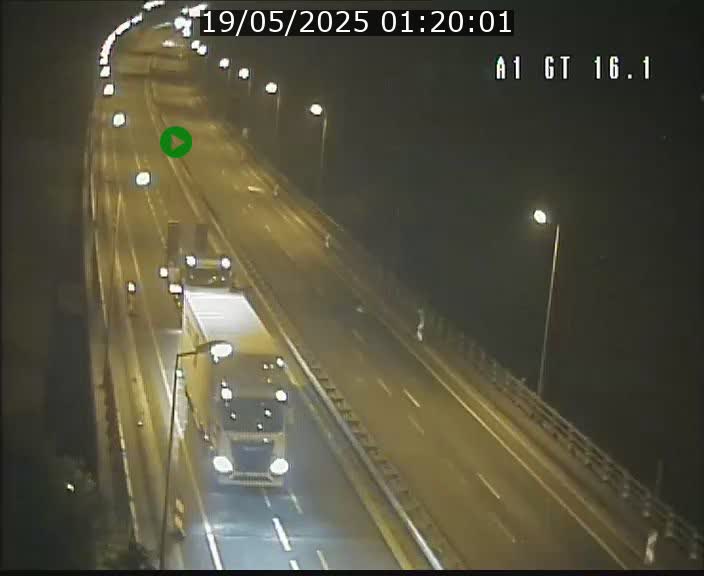 Traffic live webcam Luxembourg Niederanven - A1 direction Allemagne - BK 16.1