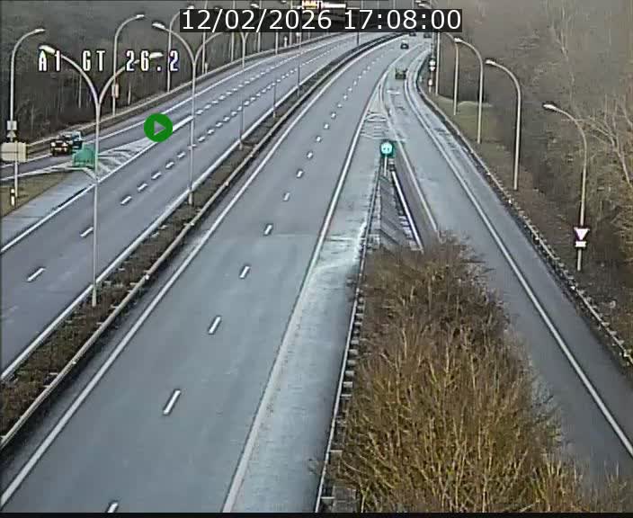 Traffic live webcam Luxembourg Grevenmacher - A1 direction Allemagne - BK 26.2