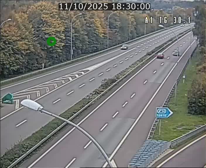 Traffic live webcam Luxembourg Grevenmacher - A1 direction Luxembourg - BK 30.1