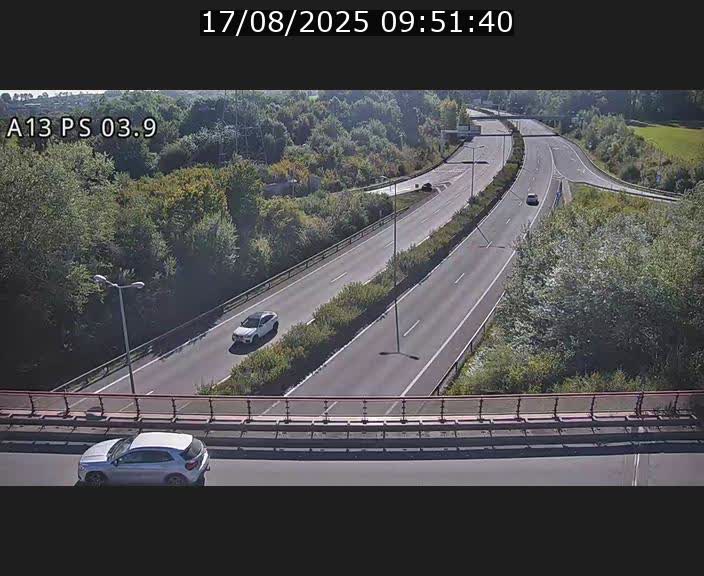 Traffic live webcam Luxembourg Differdange - A13 direction Esch-sur-Alzette - BK 3.9