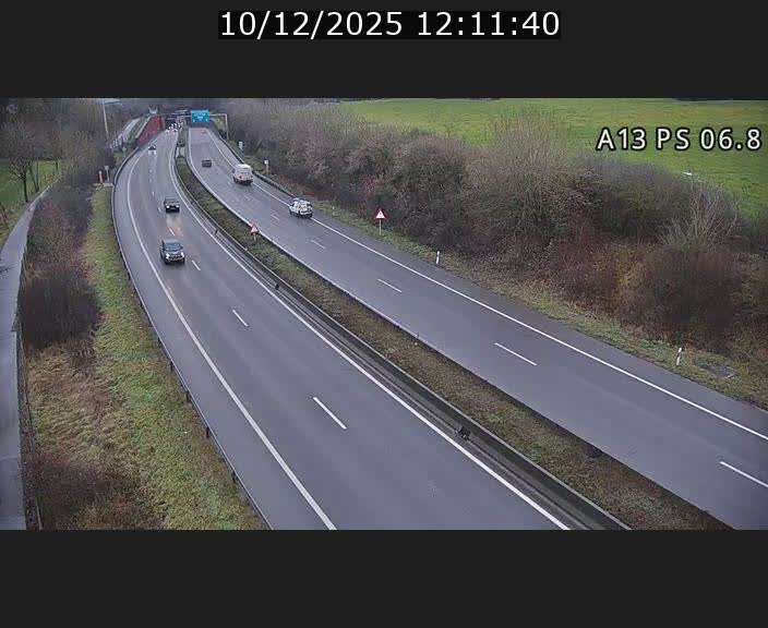 Traffic live webcam Luxembourg Ehlerange - A13 direction Esch-sur-Alzette - BK 6.8